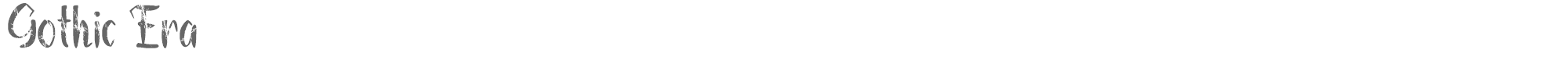 Sample characters Gothic Era Font